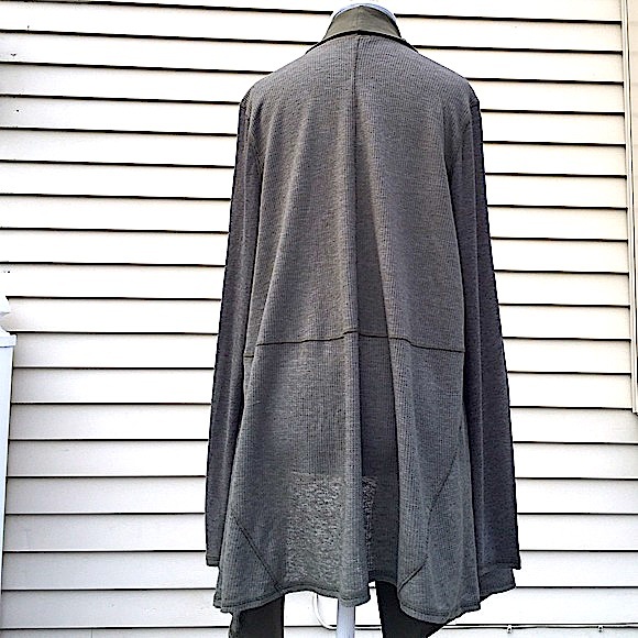 💛NEW!💛Splendid Taupe Open Front Cardigan - Picture 4 of 5